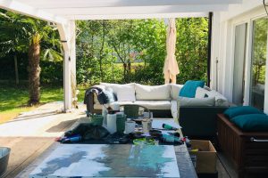 Painting in my garden