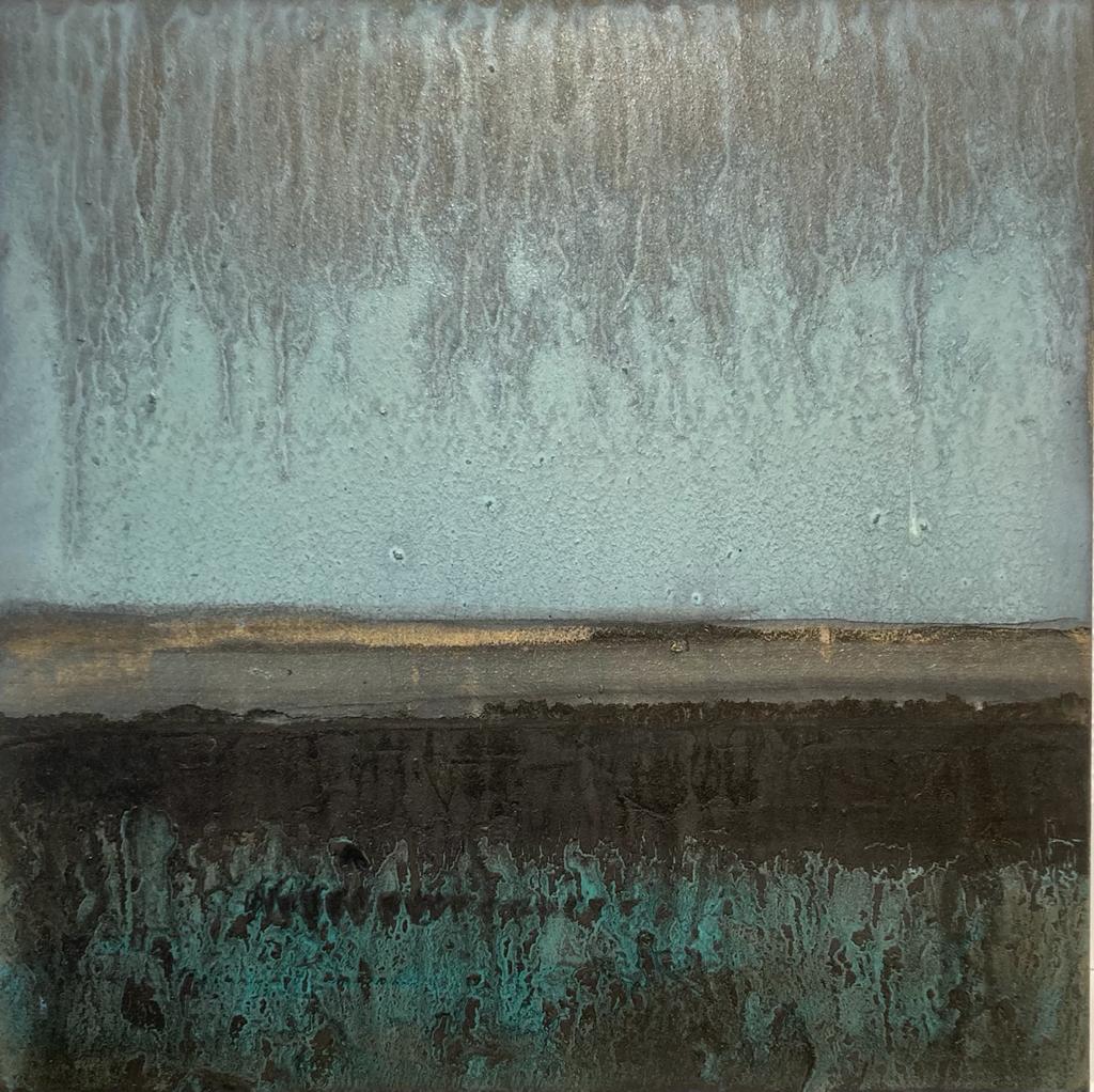 Mixed Media on Ceramic tile 30cm x 30cm SOLD
