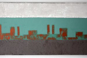 Abstract Indudstrial 03, Mixed Media on Canvas, 100 x 50 cm