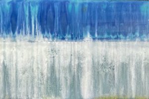 mixed media on ceramic tile 30cm x 60cm SOLD