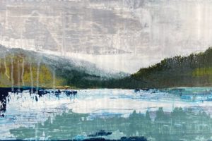 Landscape 13, Acrylic paint on canvas 50cm x 100cm SOLD