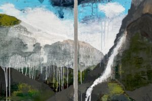 Landscape 14, Acrylic paint on canvas 2 x (50cm x 100cm) 1500 €